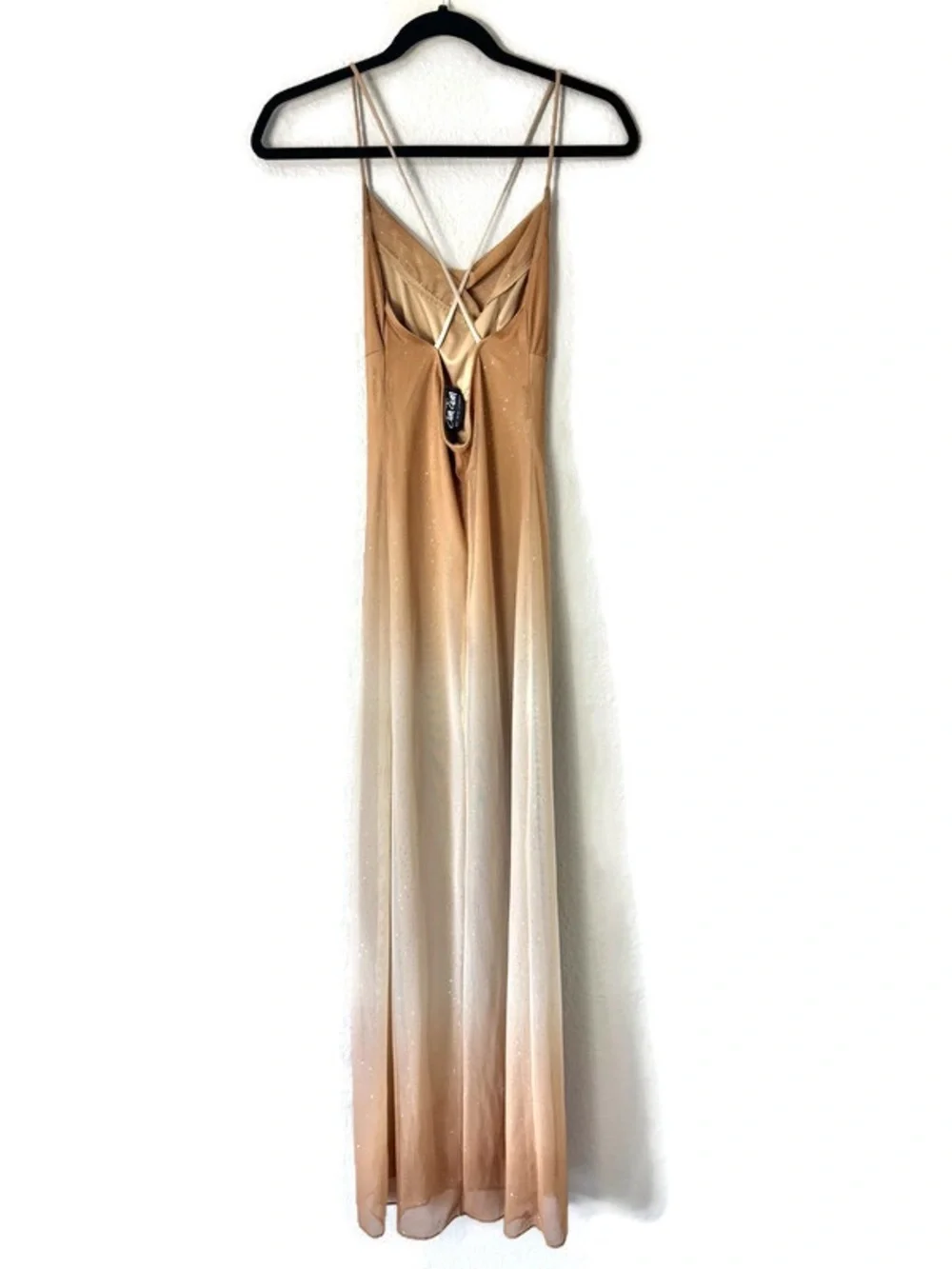 Zum Zum by Niki Livas Gold Sleeveless Maxi Dress Size 2 - Picture 4 of 7